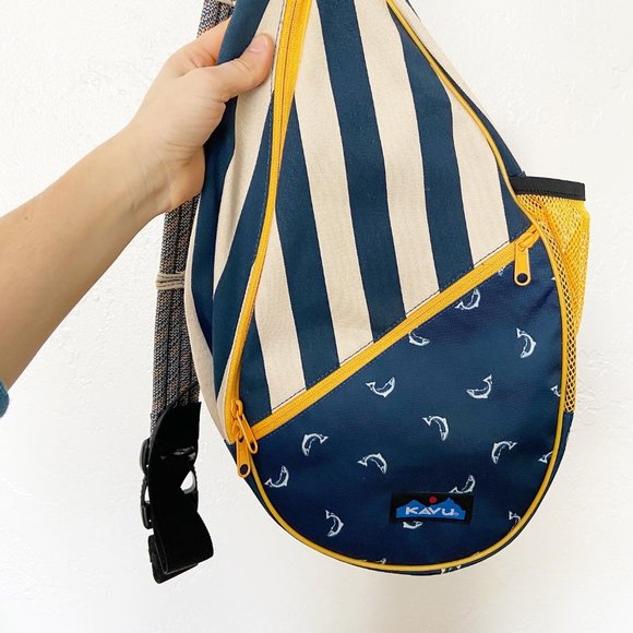 Kavu Rope Canvas Sling Backpack Striped 